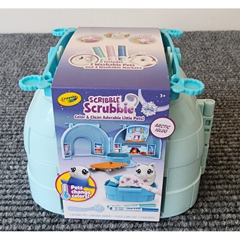 Crayola Scribble Scrubbie‎ Igloo Playset, Gift for Kids, Beginner Child Art Kit